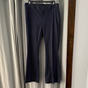 Women's Navy Pinstripe Stretch Dress Pants
